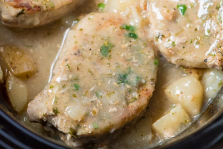 crock pork chops